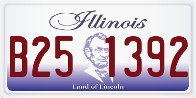 IL license plate B251392