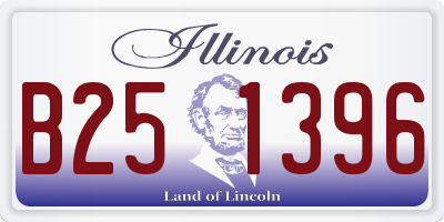 IL license plate B251396