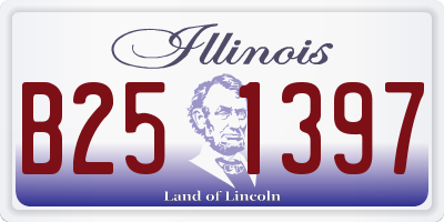 IL license plate B251397