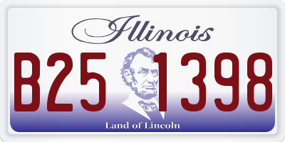 IL license plate B251398