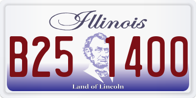 IL license plate B251400