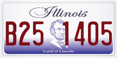 IL license plate B251405