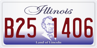 IL license plate B251406