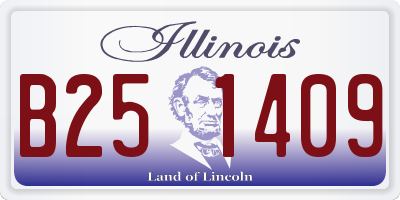 IL license plate B251409