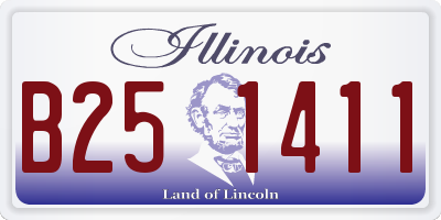IL license plate B251411