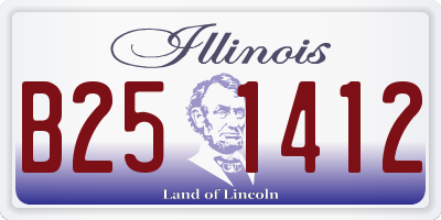 IL license plate B251412