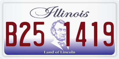 IL license plate B251419