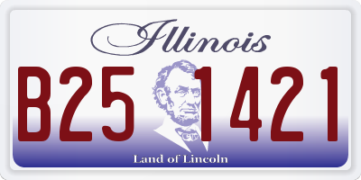 IL license plate B251421