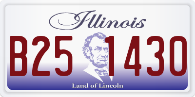 IL license plate B251430