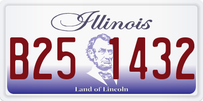 IL license plate B251432