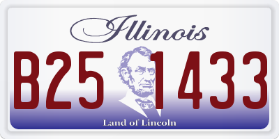 IL license plate B251433