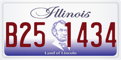 IL license plate B251434