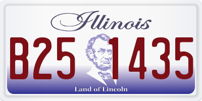 IL license plate B251435