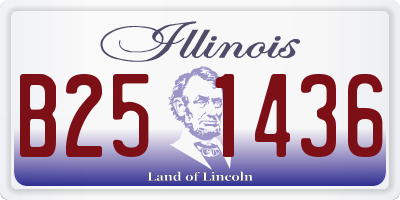 IL license plate B251436
