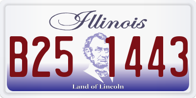 IL license plate B251443