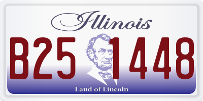 IL license plate B251448