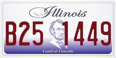 IL license plate B251449