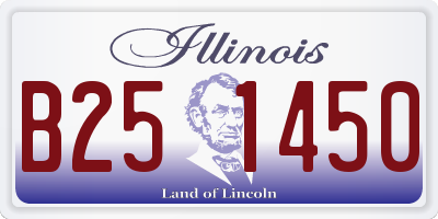 IL license plate B251450