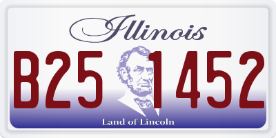 IL license plate B251452