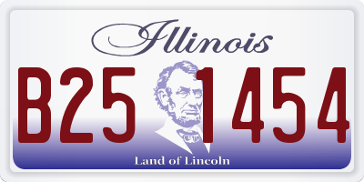 IL license plate B251454