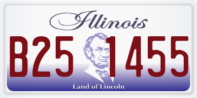 IL license plate B251455