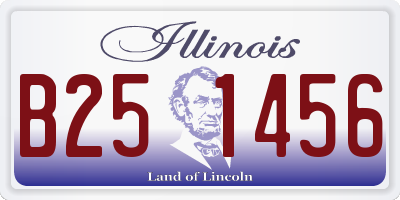 IL license plate B251456