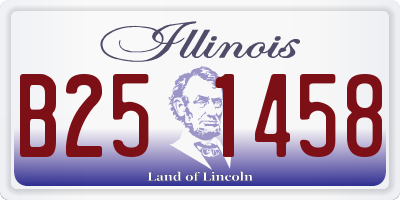 IL license plate B251458