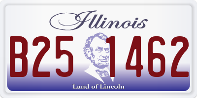 IL license plate B251462