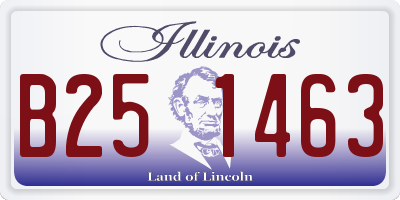 IL license plate B251463
