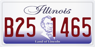 IL license plate B251465