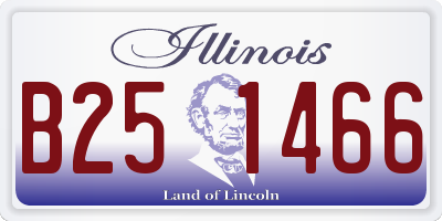IL license plate B251466