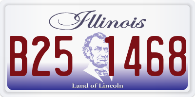 IL license plate B251468
