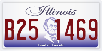 IL license plate B251469