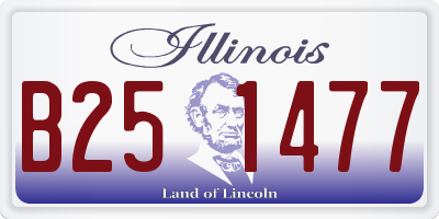 IL license plate B251477