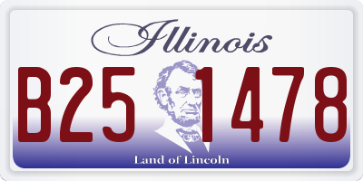 IL license plate B251478