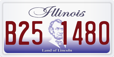 IL license plate B251480