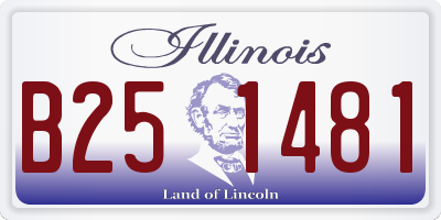 IL license plate B251481