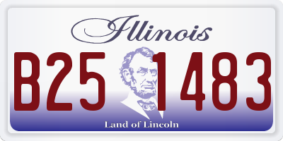 IL license plate B251483