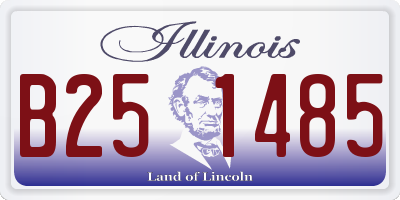 IL license plate B251485