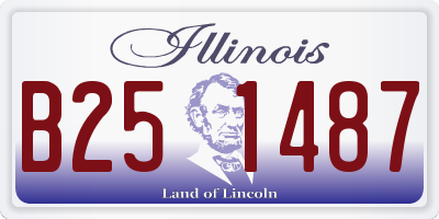 IL license plate B251487