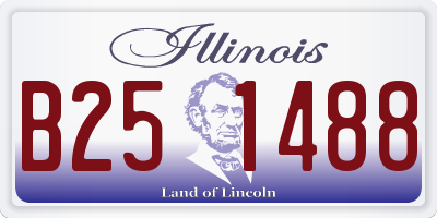 IL license plate B251488