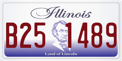 IL license plate B251489