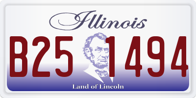 IL license plate B251494