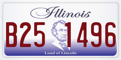 IL license plate B251496