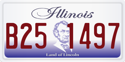 IL license plate B251497
