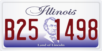 IL license plate B251498