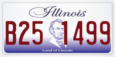 IL license plate B251499