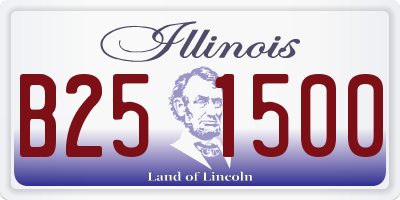IL license plate B251500