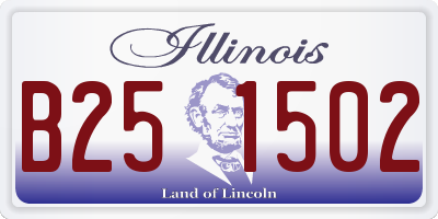 IL license plate B251502