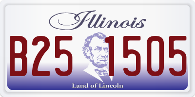 IL license plate B251505
